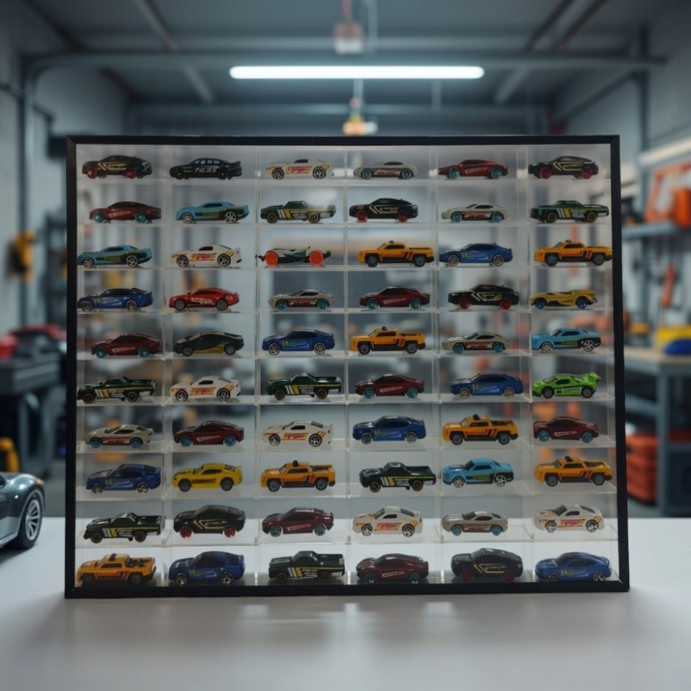 60-Car Hot Wheels Display Case – Wheelz