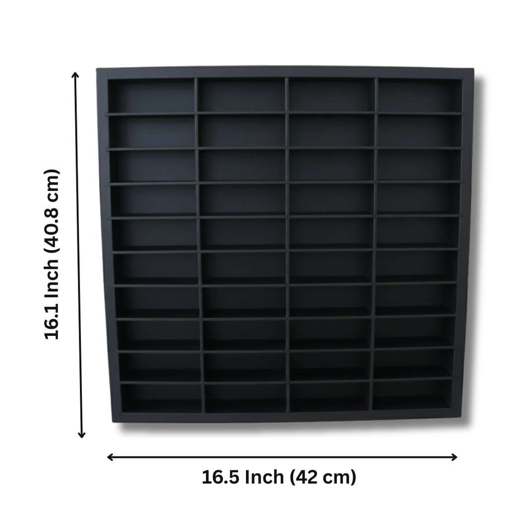 Wooden Hot Wheels Shelf – 40 Compartments