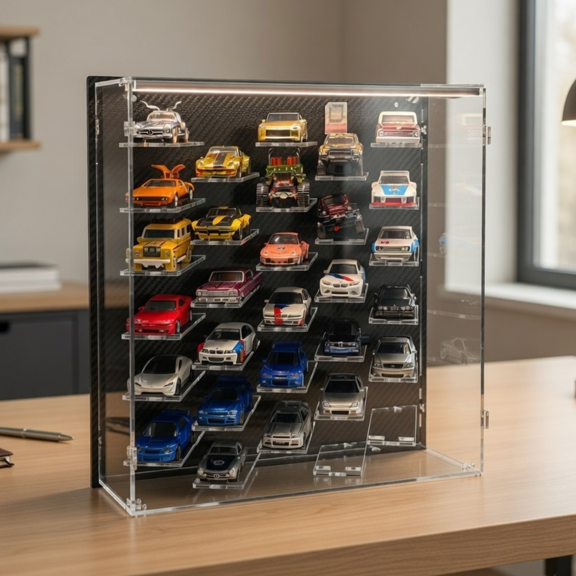 Acrylic LED Display Case for Hot Wheels & Diecast Cars – Wheelz