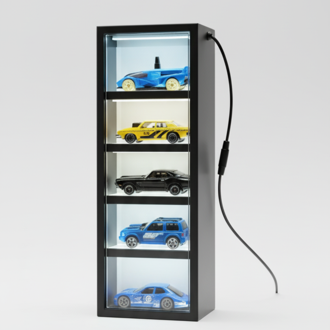 Compact LED Mini Car Display Case