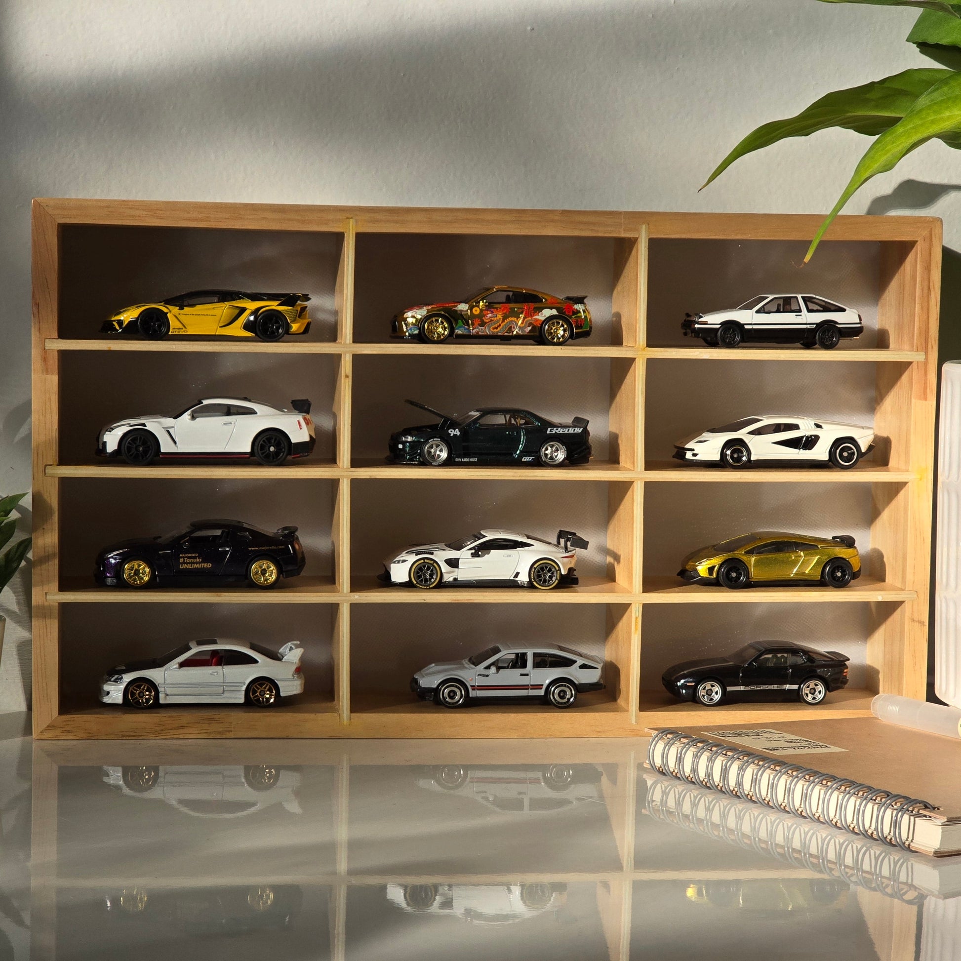 🔥Exclusive Drop Wooden LED  Hot Wheels Organizer Don't Miss Out