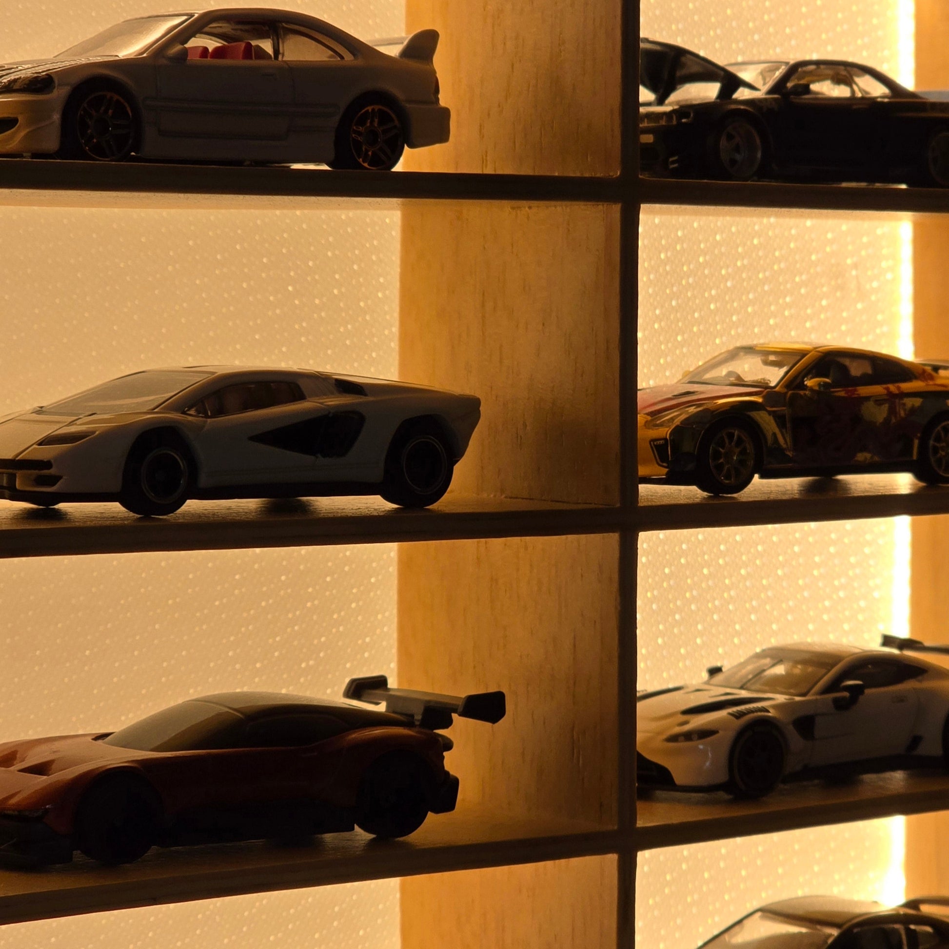 🔥Exclusive Drop Wooden LED  Hot Wheels Organizer Don't Miss Out