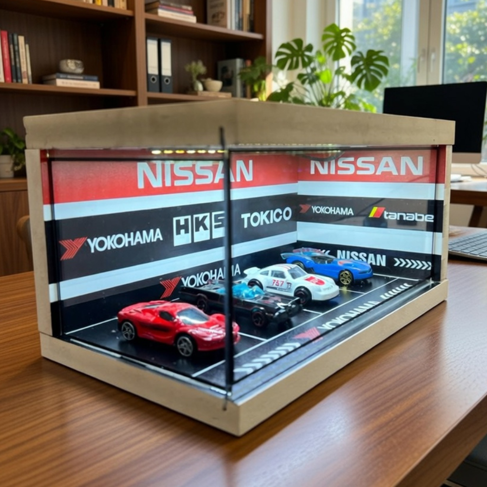 Nissan Luxury Car Showroom Diorama 🔴🏁