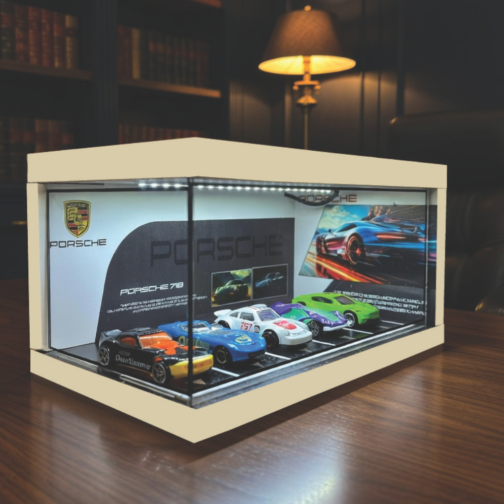 Porsche Luxury Car Showroom Diorama ⚫🏁
