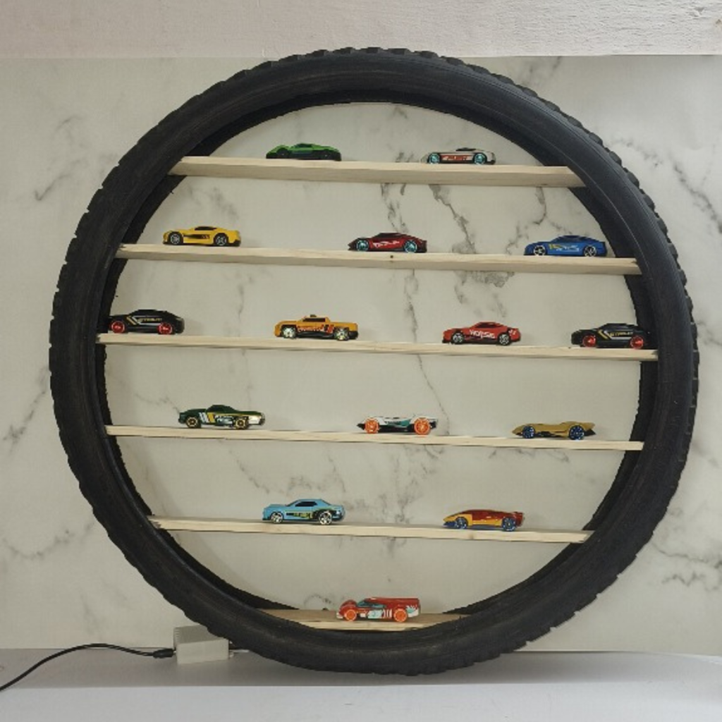 Wall-Mounted Shelf for Hot Wheels, Diecast Cars