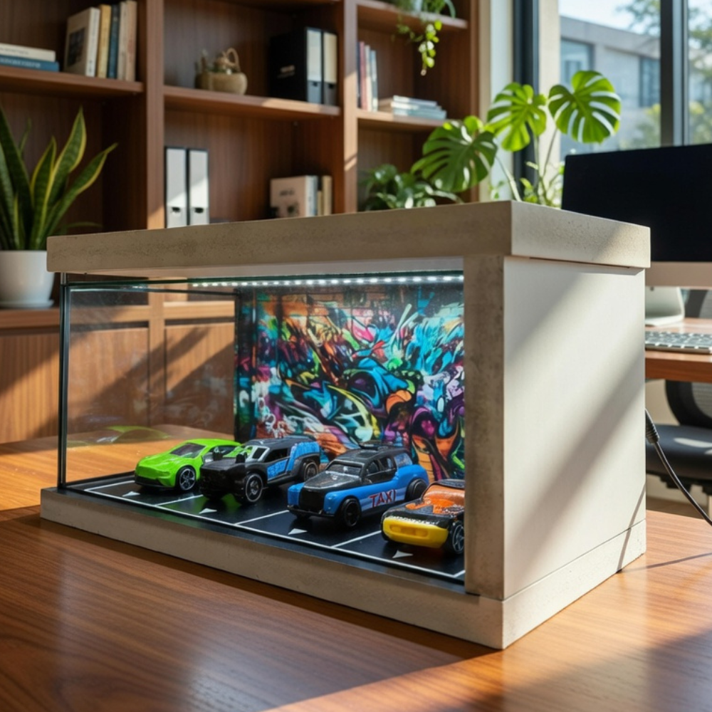 Graffiti LED Street Car Showroom Diorama 🎨🔥