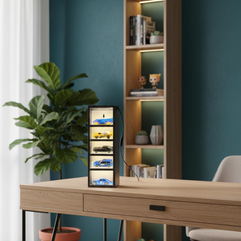 Compact LED Mini Car Display Case