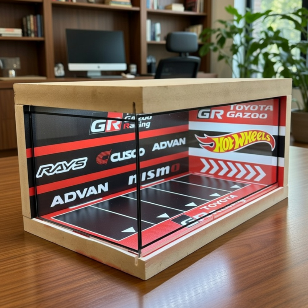 GR Toyota Luxury Car Showroom Diorama 🔴🏁