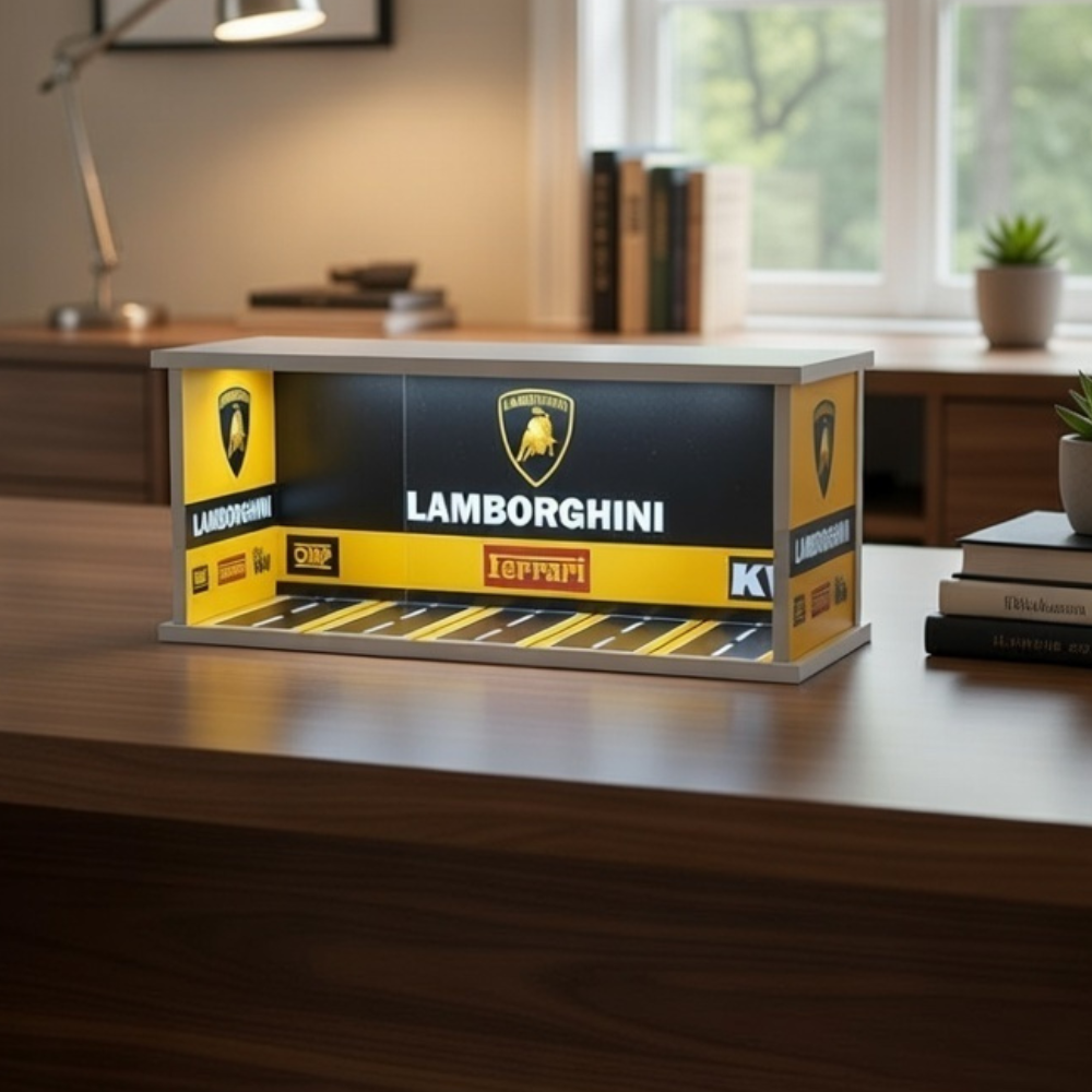 Yellow Lamborghini Luxury Car Diorama 💛🏎️