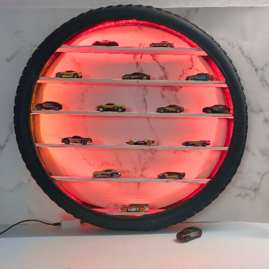 Wall-Mounted Shelf for Hot Wheels, Diecast Cars