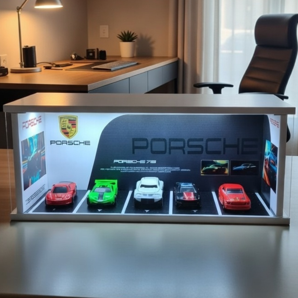 Porsche Luxury Car Diorama 🖤🏎️