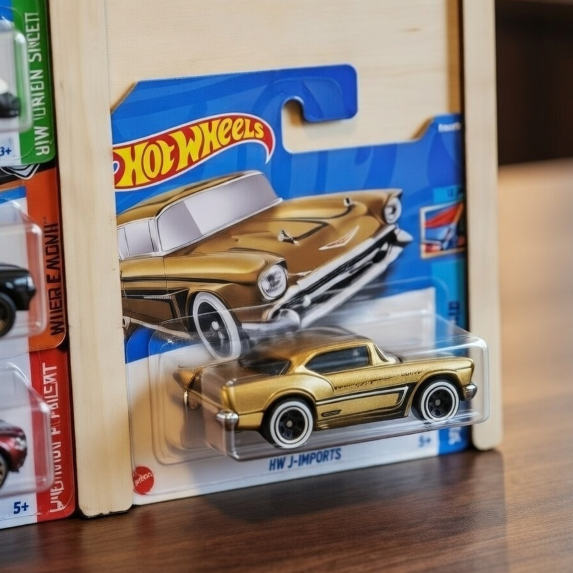Hot Wheels Wooden Wall Display Rack