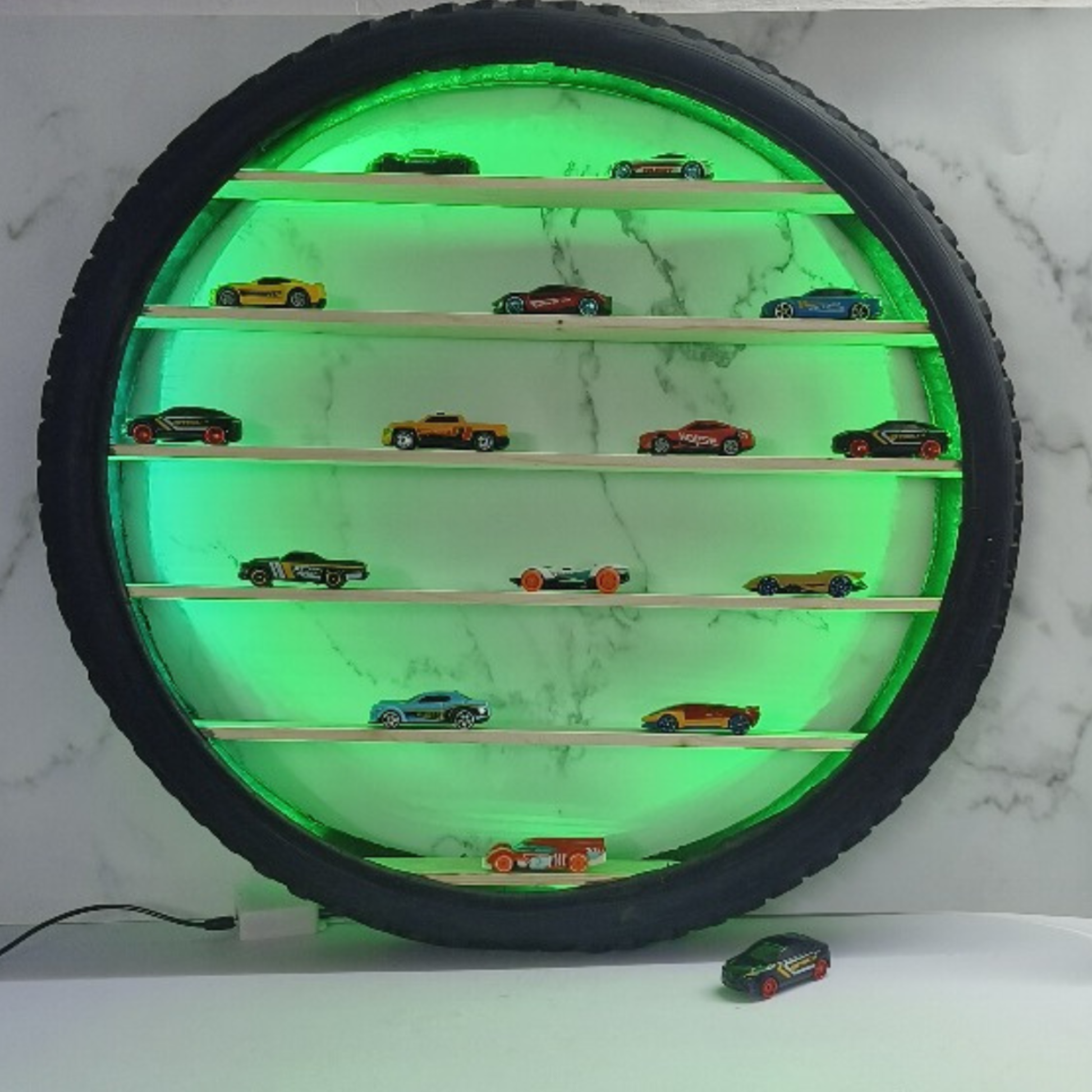 Wall-Mounted Shelf for Hot Wheels, Diecast Cars