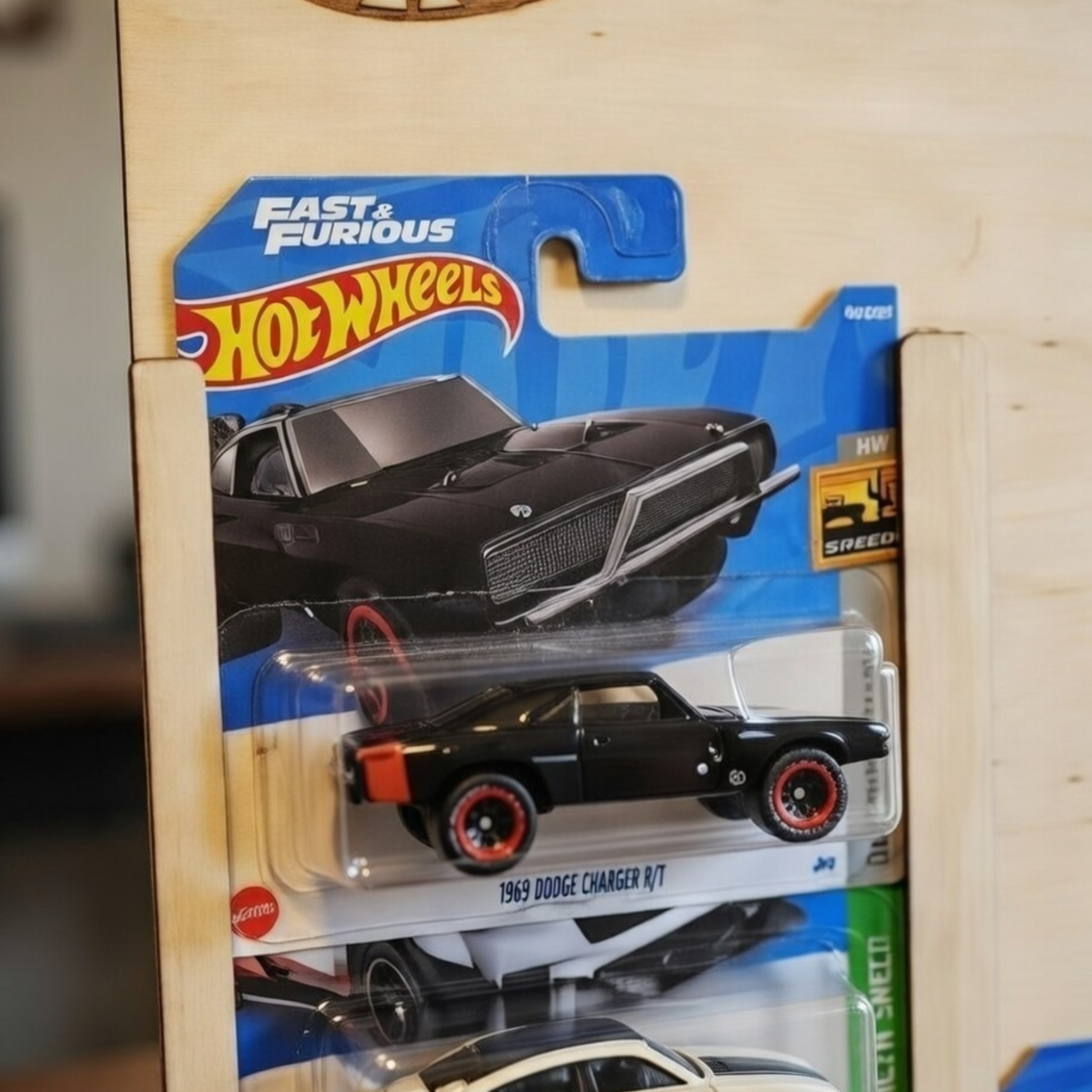 Hot Wheels Wooden Wall Display Rack