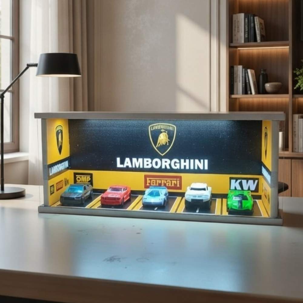 Yellow Lamborghini Luxury Car Diorama 💛🏎️