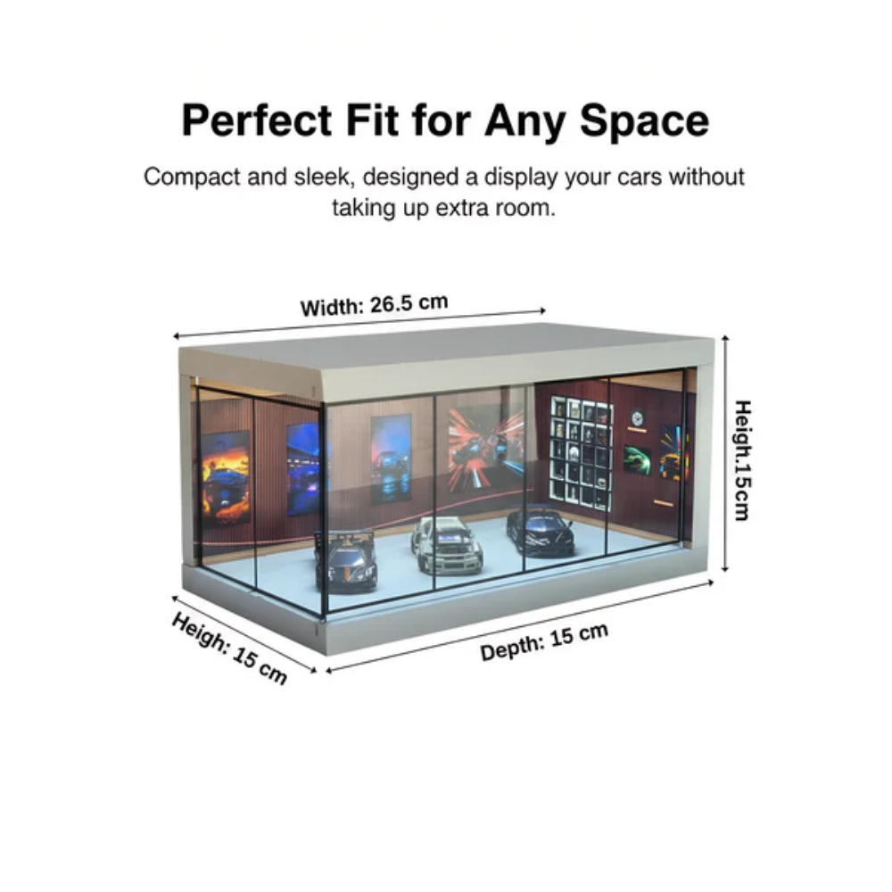 Luxury Miniature Car Showroom for 1:24, 1:43 & 1:64 Models