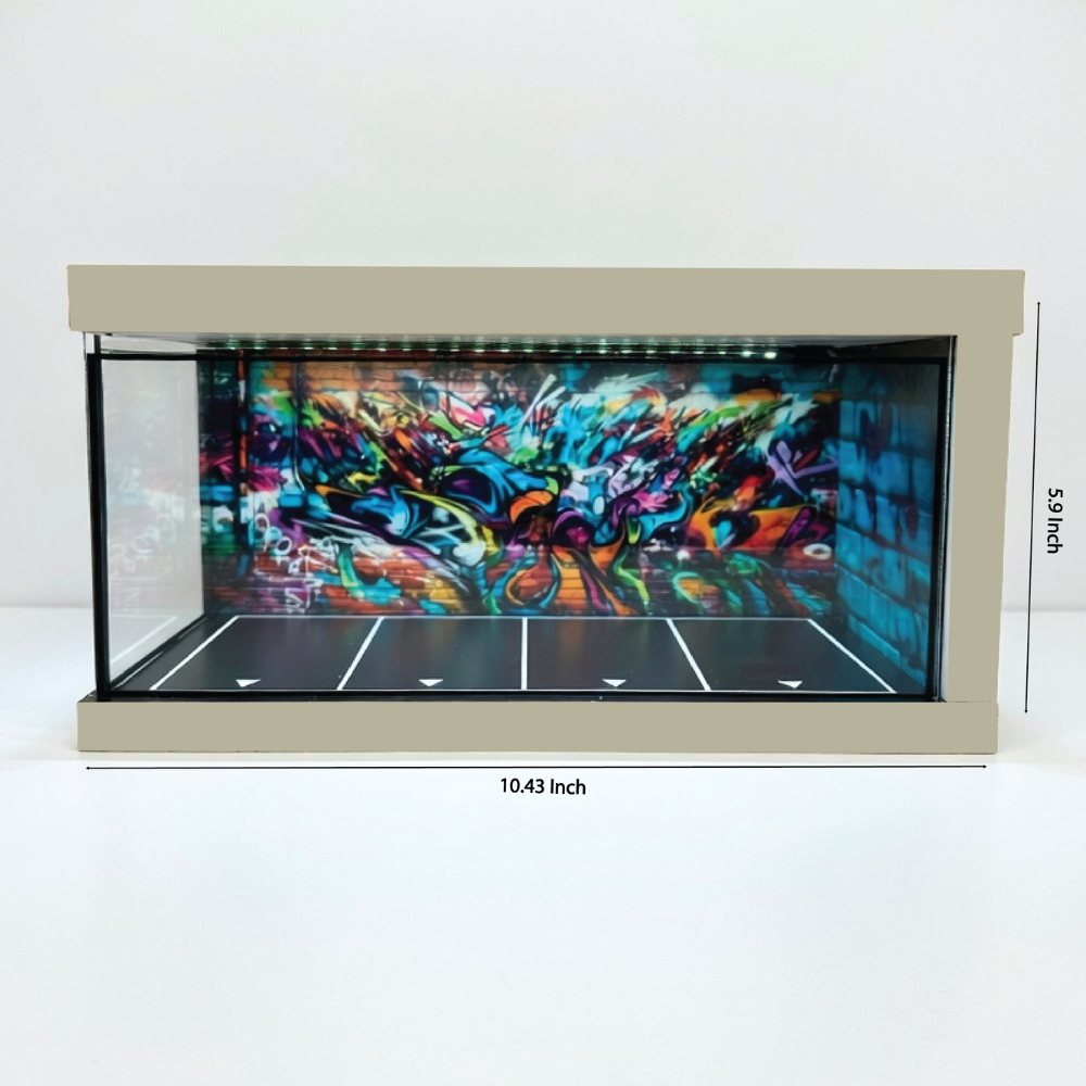 Graffiti LED Street Car Showroom Diorama 🎨🔥