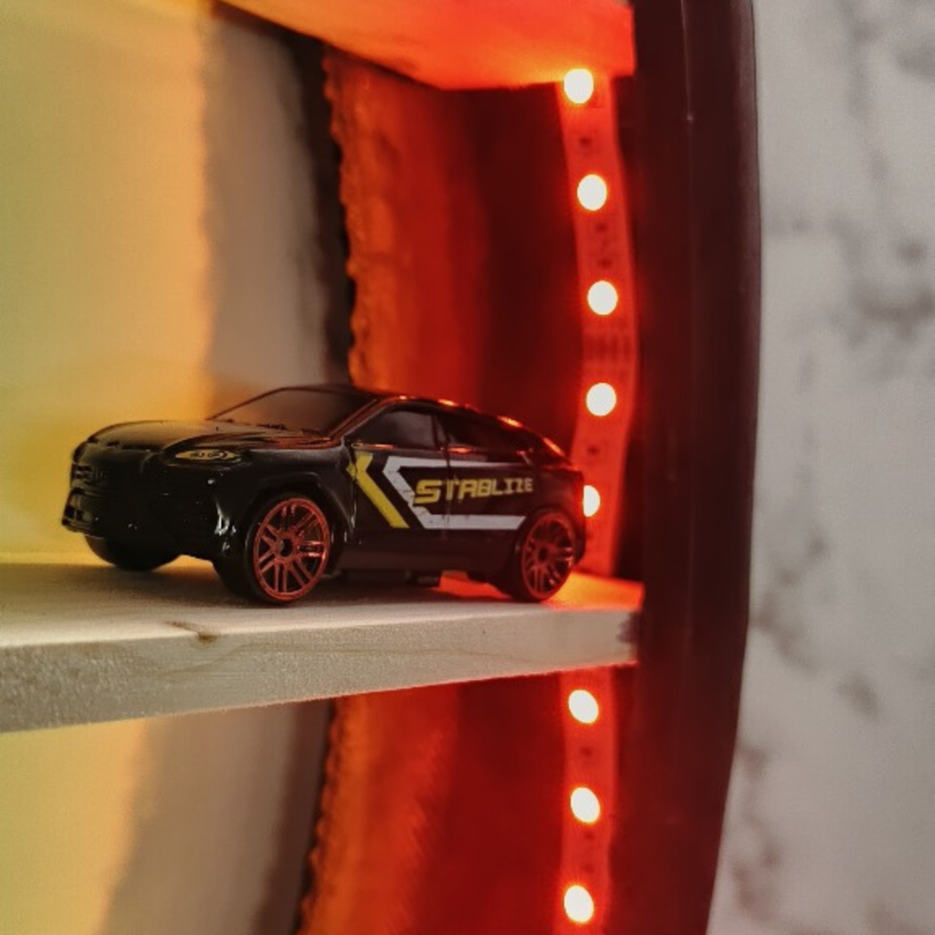 Wall-Mounted Shelf for Hot Wheels, Diecast Cars