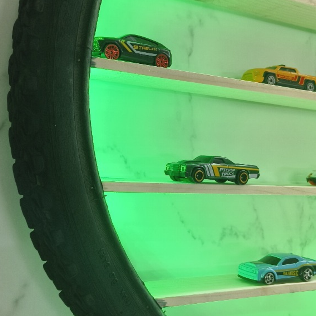 Wall-Mounted Shelf for Hot Wheels, Diecast Cars