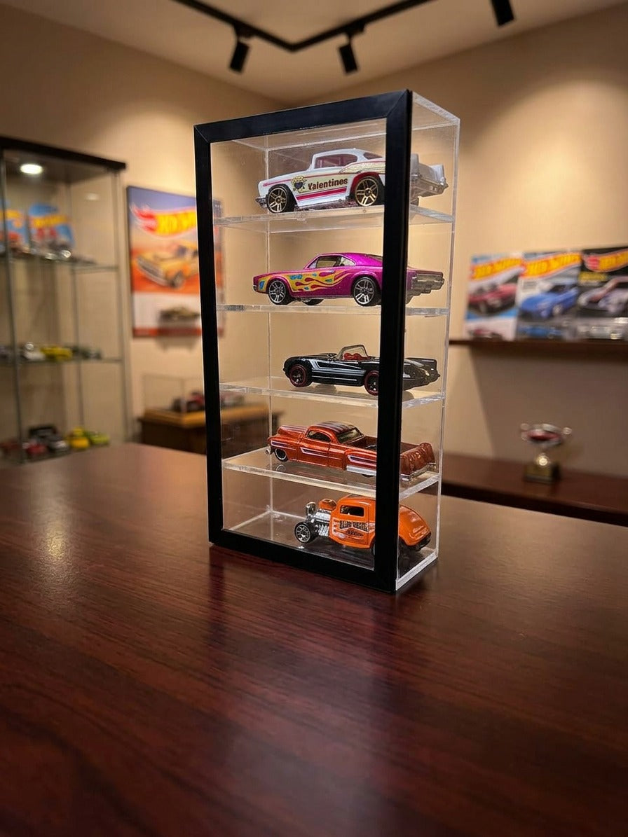 Acrylic Parking Display Case Cover Organizer Mini Storage Box Dustproof for 1/64 Scale Diecast Car Toys, Double Deck Acrylic Parking Display Case Cover Organizer Mini Storage Box Dustproof for 1/64 Scale Diecast Car Toys, Double Deck